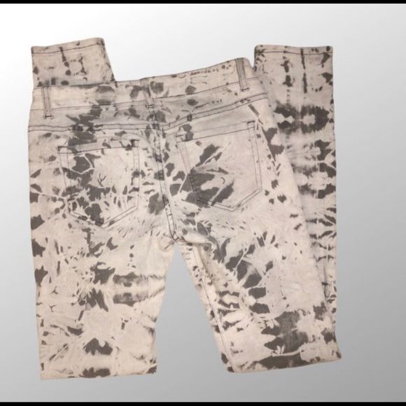 Tie Dye Bleach Dipped Denim Skinny - Picture 1 of 5